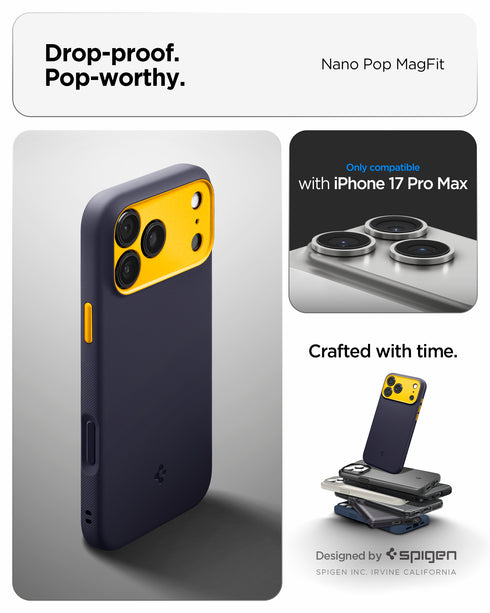 Spigen iPhone 17 Pro Max Case – Nano Pop (MagFit)